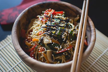 Chinese Colorful Meal with Noodles thumbnail