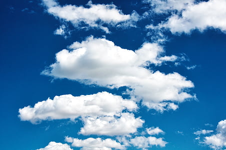 low angle photography of white cumulus clouds thumbnail