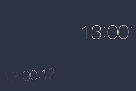digital clock at 13:00:12 thumbnail