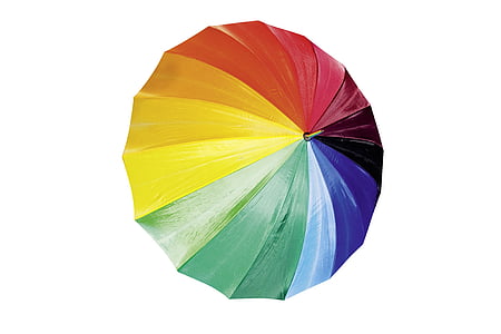 multicolored folding umbrella thumbnail