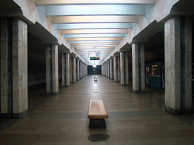 brown bench between pillars thumbnail