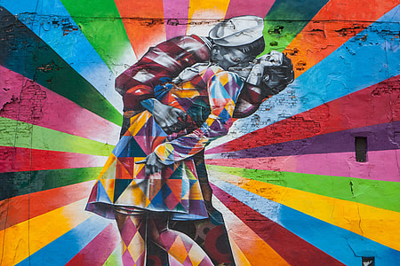Vibrant street art captured near the High Line in Manhattan, New York City thumbnail