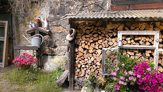 brown wooden firewood lot thumbnail