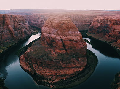 aerial photography of rock formation at daytime thumbnail
