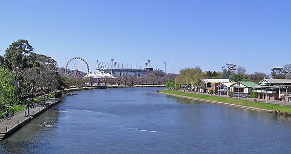 Yarra River in Melbourne, Victoria, Australia landscape thumbnail