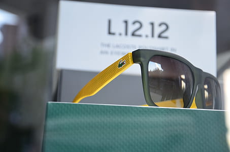 Lacoste Yellow Black Sunglasses thumbnail