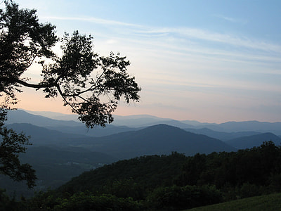 aerial photography of mountains and trees thumbnail