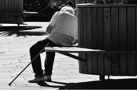 person sitting on bench thumbnail