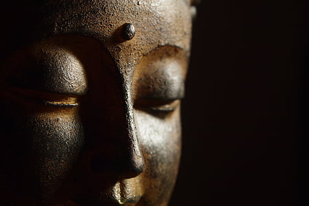 close-up photography of Buddha head thumbnail