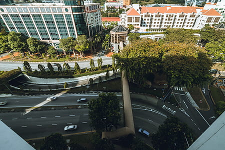 aerial photography of highway thumbnail