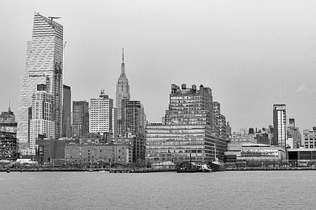 grayscale photo of citysape thumbnail