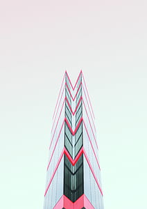 photo of pink and clear glass tower thumbnail