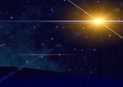 sun with stars wallpaper thumbnail