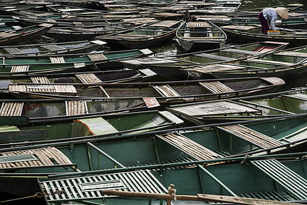 boat, oar, wooden, river thumbnail