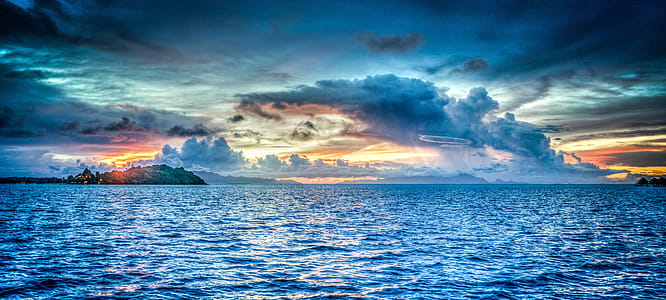 Body of Water during Dawn thumbnail