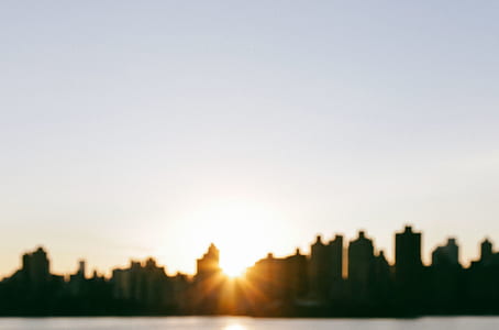 city skyline during sunset thumbnail