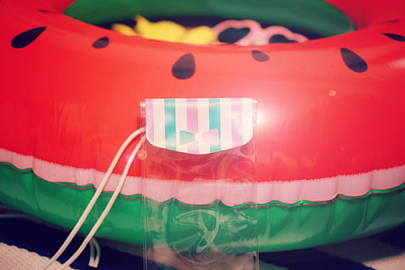 close up photo of watermelon inflatable ring thumbnail