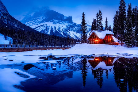 mountain and house painting thumbnail
