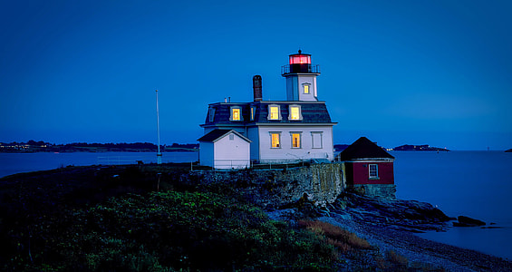 Rose island lighthouse in Rhode Island thumbnail