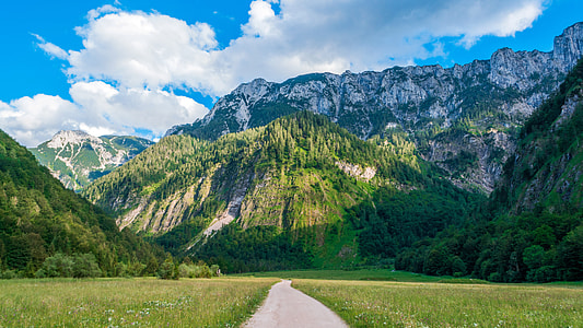 Clouds over the Mountains with Brilliant Landscape in Austria thumbnail