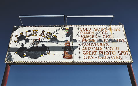 white and black Jack Ass sign thumbnail