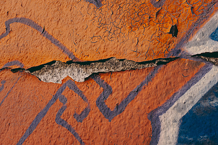 Crack in paint on wall thumbnail