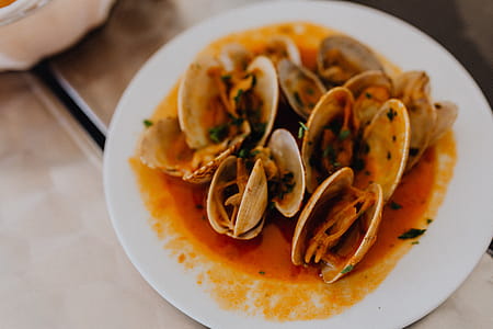 Roasted Mixed Seafood Contain Crabs, Mussels, Big Shrimps, Calamari Squids thumbnail