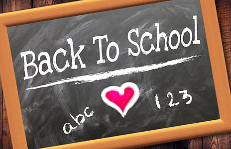 brown framed back to school-printed chalkboard thumbnail