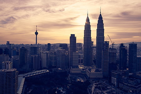 View of Cityscape Against Sky during Sunset thumbnail