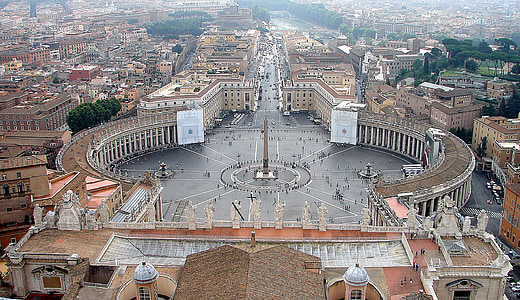 aerial photography of St. Peter's Square thumbnail