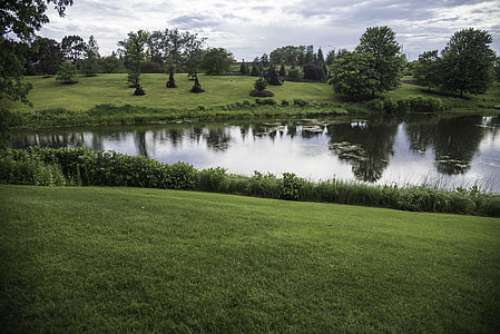 Grass, lawn, and landscape at Chicago Botanical Gardens thumbnail