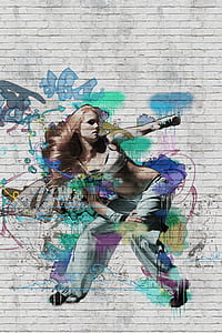 painting of woman wearing white crop top thumbnail