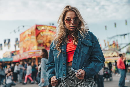 Young Female Models Denim Photo thumbnail