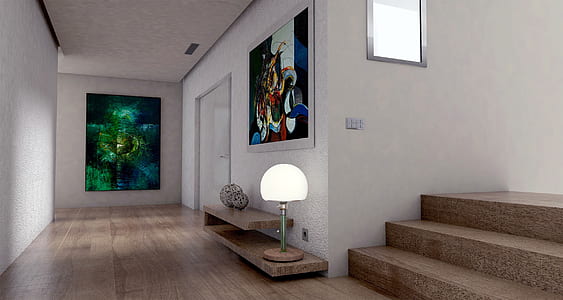 table lamp on the floor thumbnail