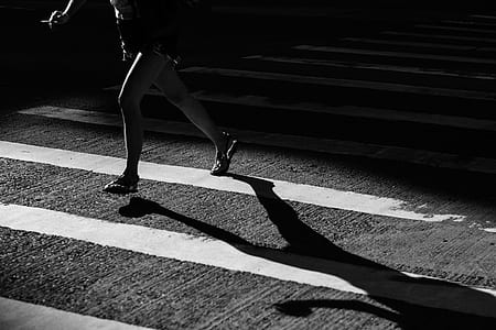 person walking on road thumbnail