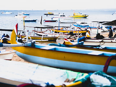 Group of Boats on Sea thumbnail