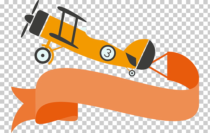 Brand Yellow Cartoon Yellow Plane Flag Brown And White Airplane