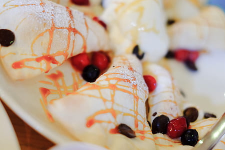 Dessert With Berries On A Plate thumbnail