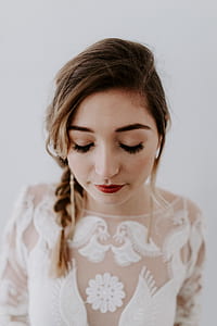 woman closing her both eyes thumbnail