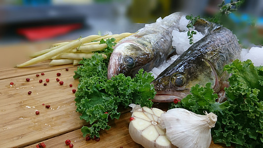 two gray Fishes with assorted Vegetables thumbnail