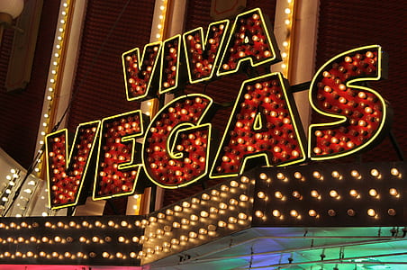 Viva Vegas neon light signage on wall thumbnail