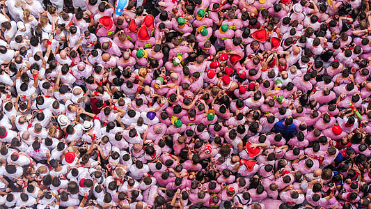 aerial photography of group of people during daytime thumbnail