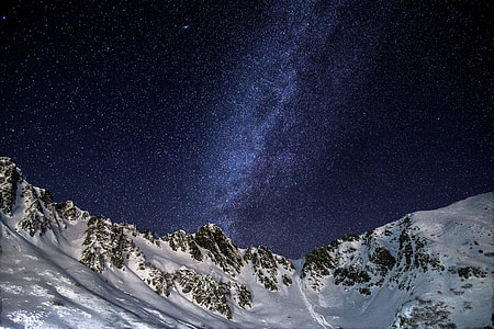 photo of snow-capped gray mountain thumbnail