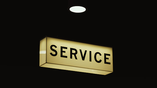 yellow, black, Service, signage thumbnail