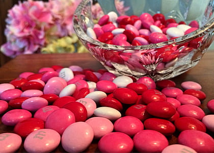 Pink M&ms on Table thumbnail