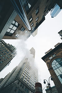 low-angle photo of high-rise buildings at daytime thumbnail