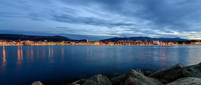 sea, city, sky, water thumbnail