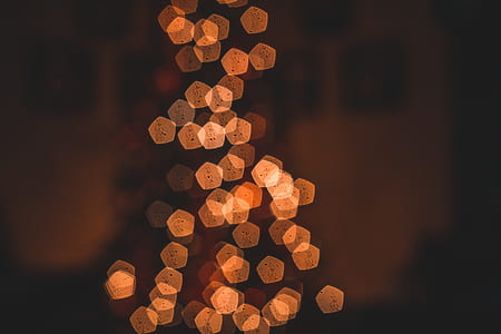 bokeh photography of brown lights thumbnail