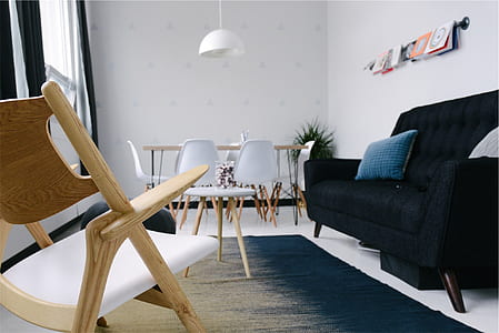 pendant lamp in the middle of living room thumbnail