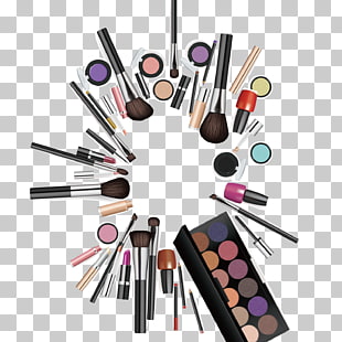 Cosmetics Makeup brush Make-up, Makeup, makeup, new posters, background, make up kit illustration PNG clipart